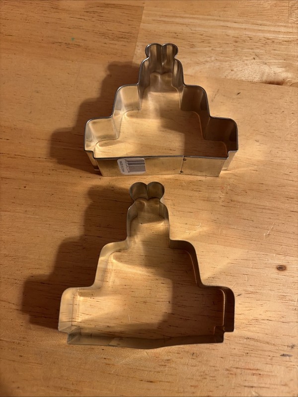 Two Wedding Cake Cookie Cutters