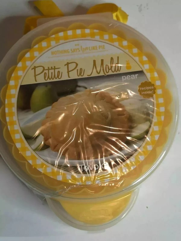 Tovolo Petite Pie Mold Pear Yellow Design Portable Hand Pie Baking Accessory