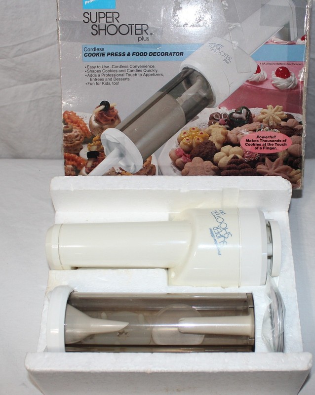 Proctor Silex Super Shooter Plus Cordless Cookie Press Food Decorator GO123