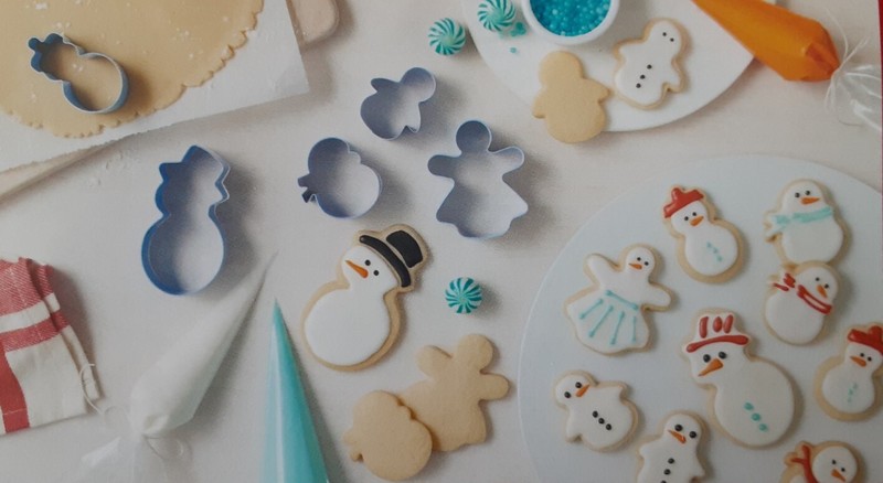 5pc Target Snowman Family Christmas Cookie Cutters Set Lot gallery