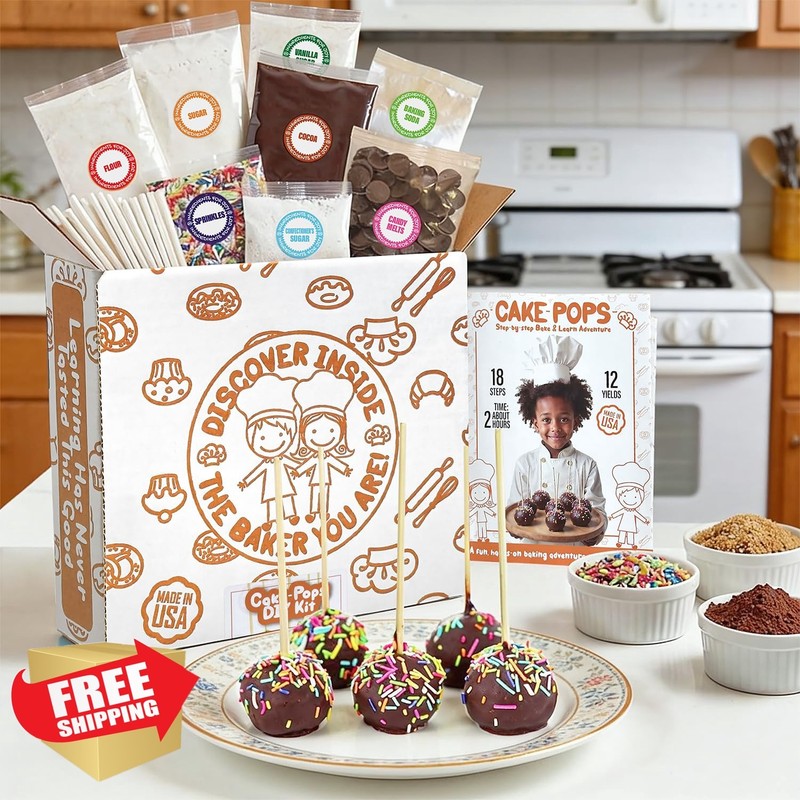 Shop Square Cake Pop Baking Kit Kids