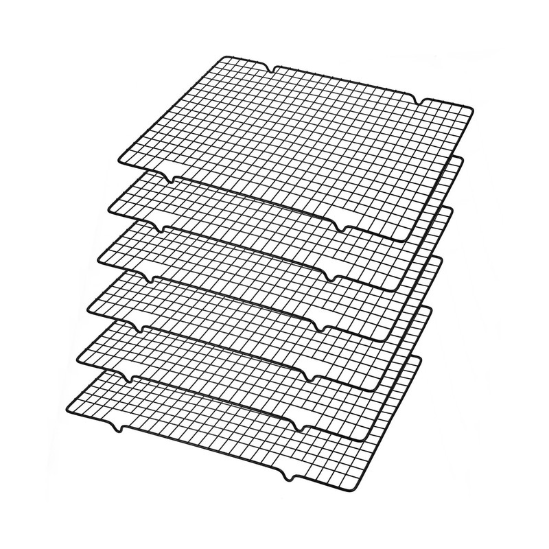 6 Packs Cooling Racks 16″x10″ Baking Rack for Cooking and Baking Oven Wire Ra…