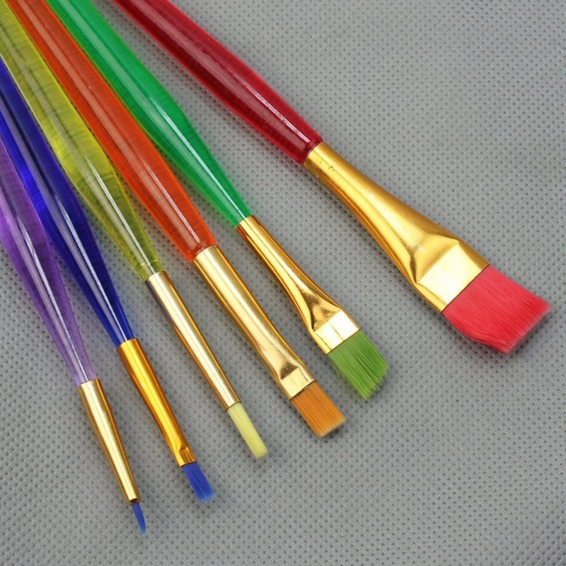 6 Pcs Cake Icing Fondant Dusting Painting Brushes Sugar Craft Tool Set gallery
