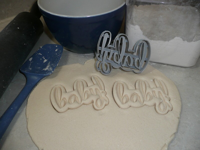 BABY WORD QUOTE GENDER REVEAL PARTY PREGNANCY BABY SHOWER COOKIE CUTTER PR2523 gallery