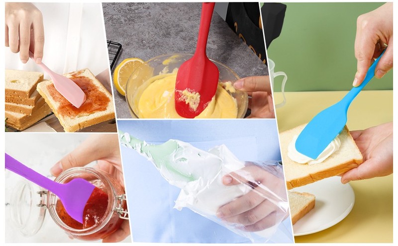 Silicone Spatula Set 6 Pa 8.5 inch Small Rubber Spatula Heat Resistant gallery