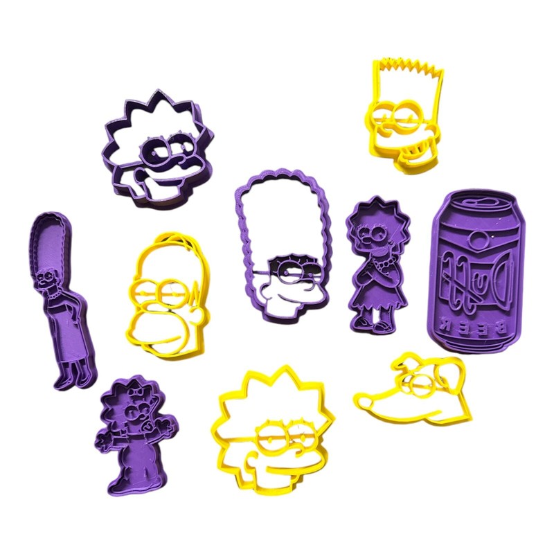 3D Printed The Simpsons set 10 Cookie Cutter Set | Baking Mold Gift gallery