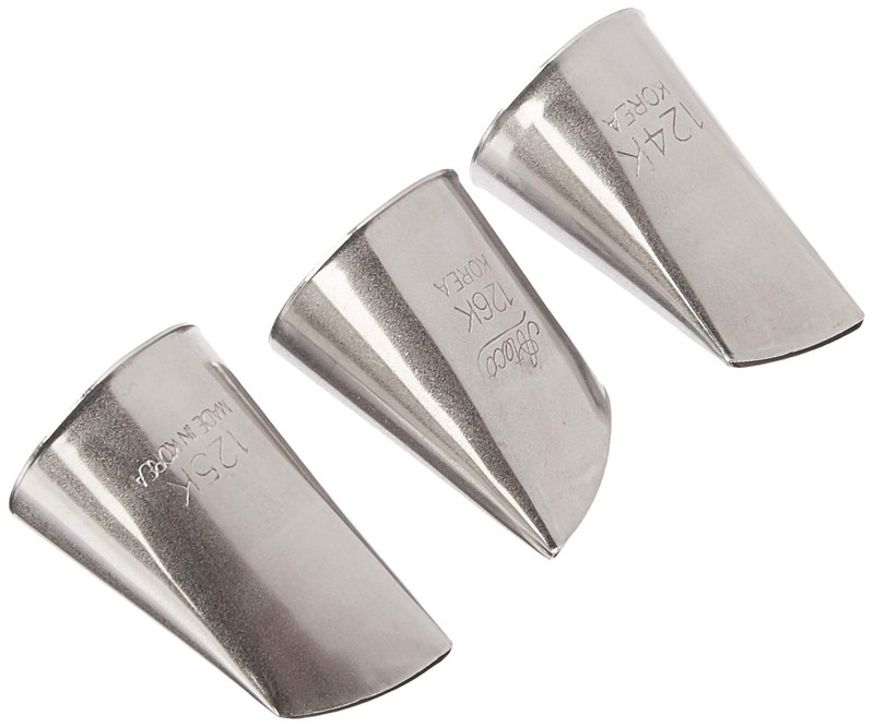 Ateco 3 Piece Stainless Steel Flower Piping Tip Set 124K 125K 126K