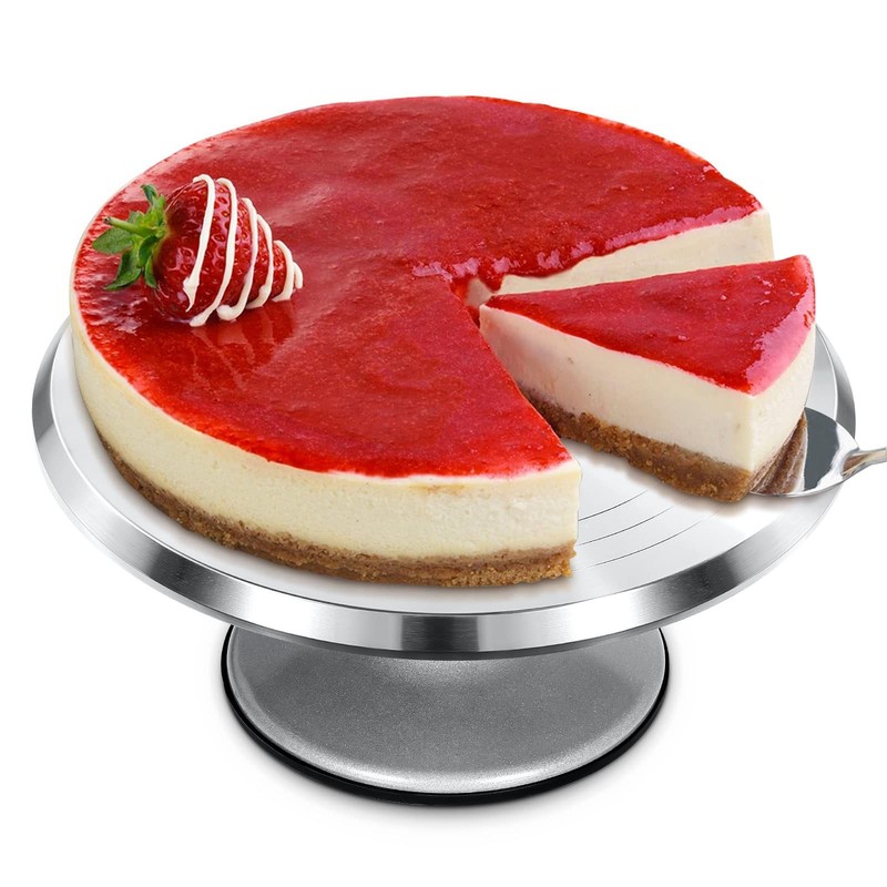 12” Cake Stand, Cake Spinner Cake Decorating Supplies, Round Decorating Turn…