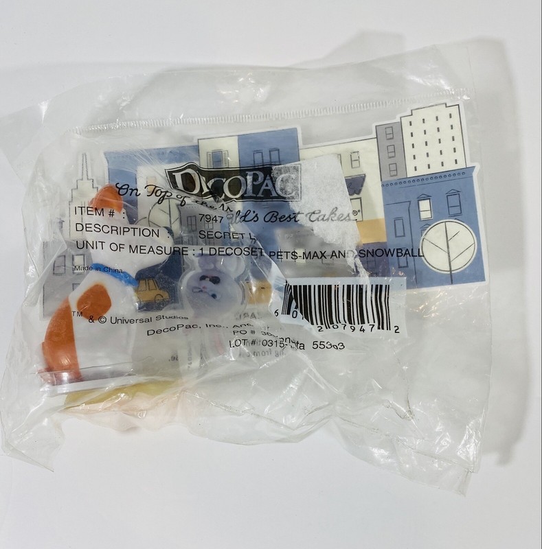 DecoPac Cake Decorating Kit Secret Life of Pets Max Snowball Decoset Dog Rabbit gallery