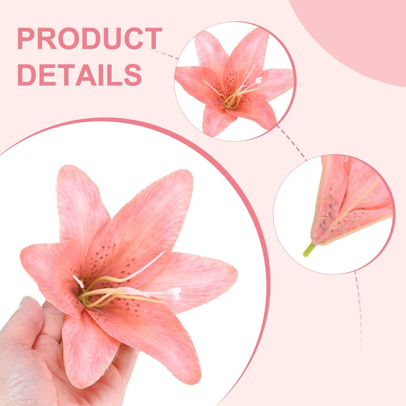 24-Pack Artificial Flower Bulk, Watermelon Red Fake Chrysanthemum Floral for DIY gallery