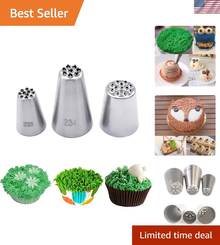 Grass Piping Tip for Cake Decorating,Grass Tip 233 234 29,Cake Icing Tips for…