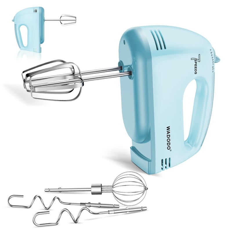 7-Speed Electric Hand Mixer – Portable Food Mixer Kitchen Mixer with 304 *(1x…