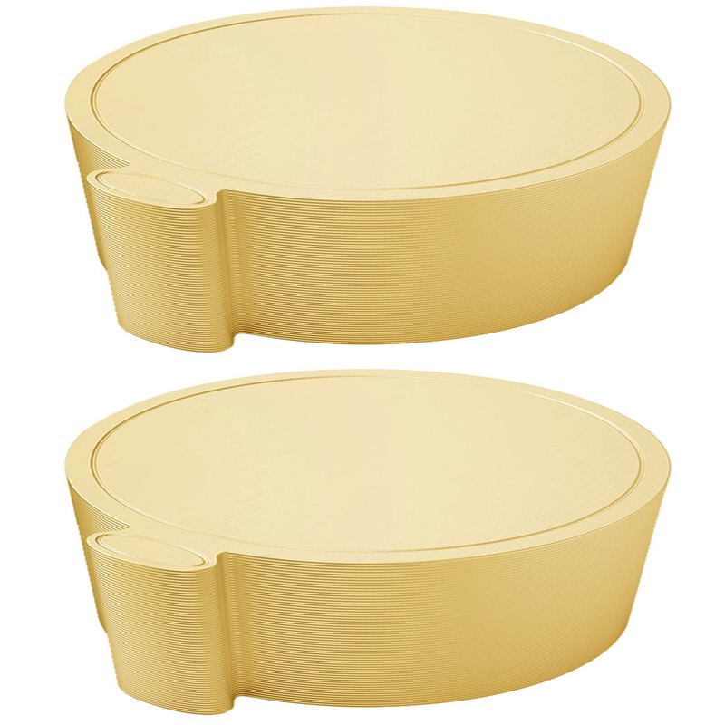 200 PCS 3.5 Inch Gold Cake Boards Mini Round Cardboard 8cm Cupcake Base