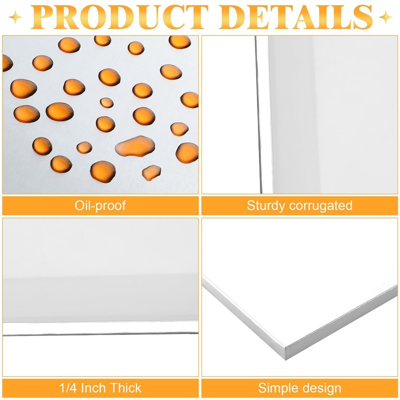 12 Pcs Half Sheet Rectangle Cake Drum Board Greaseproof Rectangle Cake Boards... gallery
