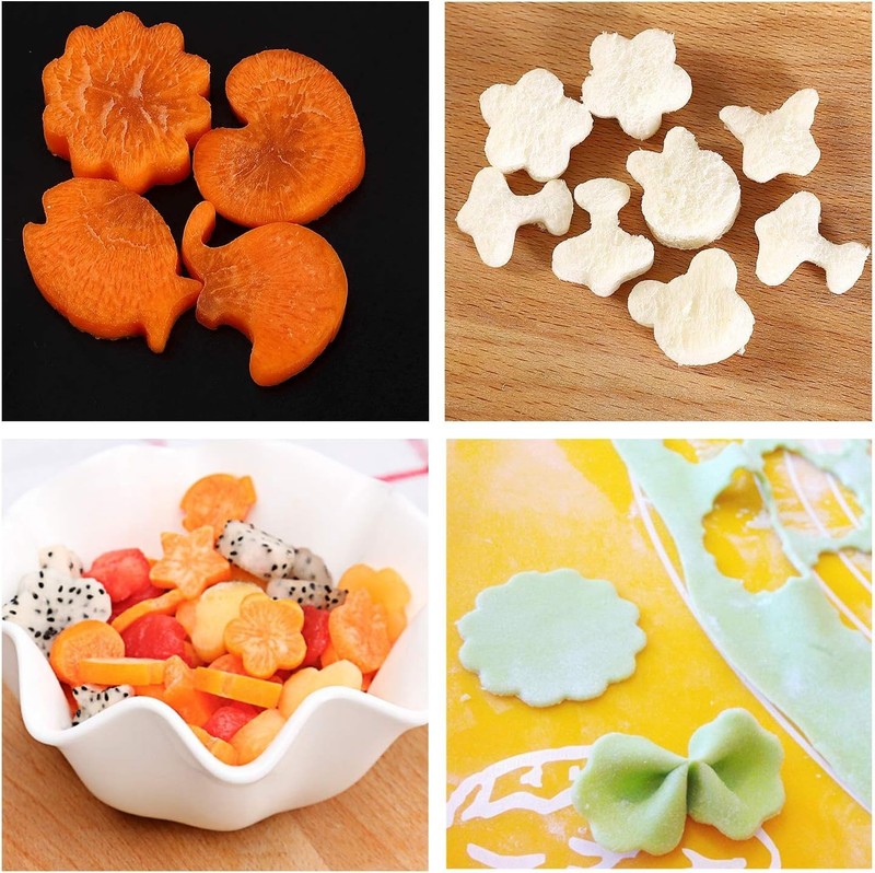 Cookie Cutters Set 18 Pcs Mini Shapes Stainless Steel Fruit Vegetable Pastry ... gallery