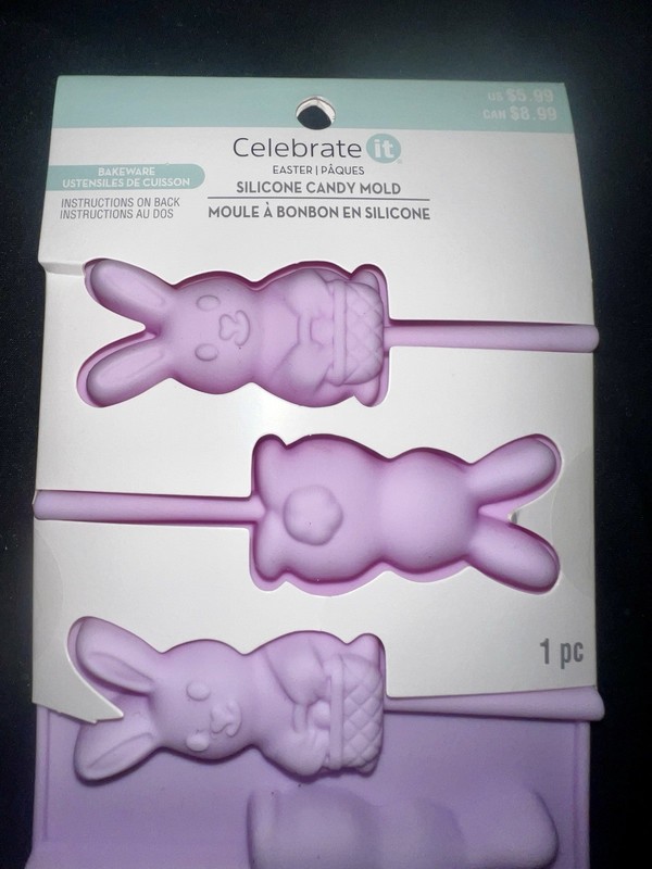 Celebrate It Silicone Candy Mold, Easter Bunny’s. NEW in Package gallery