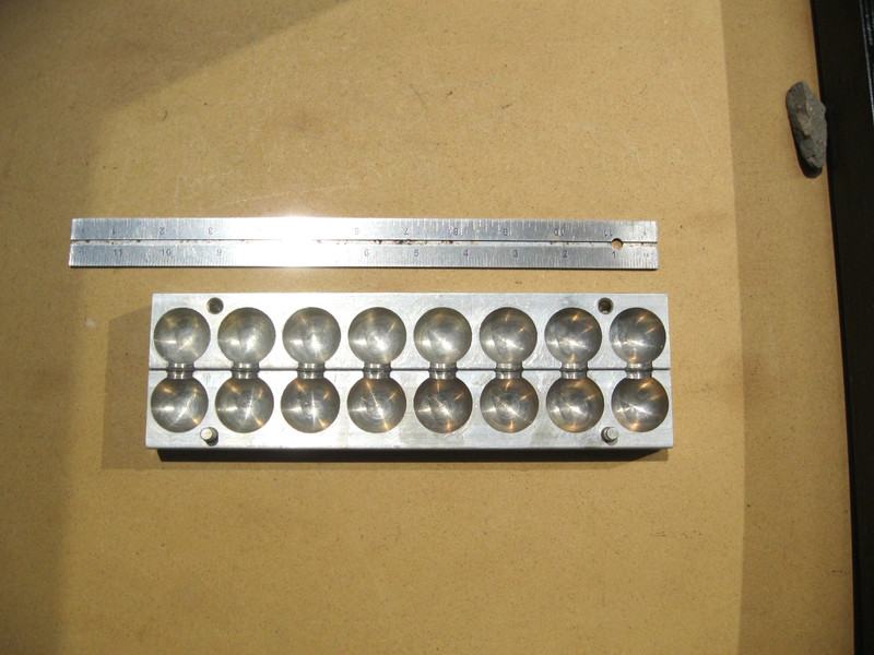 Vintage Aluminum Hard Candy Sucker Lollipop Mold, Machine Tooled