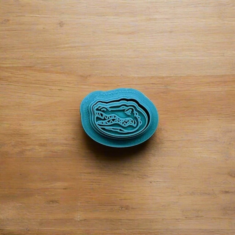 Florida Gators Cutter & Stamp Set: Versatile Tool for Cookies, Ceramics, Pottery