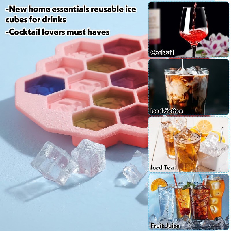 Versatile Honey Comb Silicone Mold, 19 Cavity Bee Silicone Honeycomb Mold for... gallery
