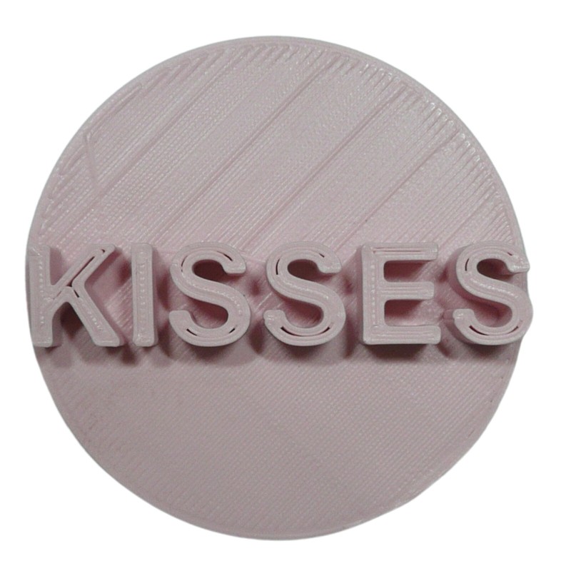 KISSES CANDY HEART COOKIE STAMP EMBOSSER MADE IN USA PR5463