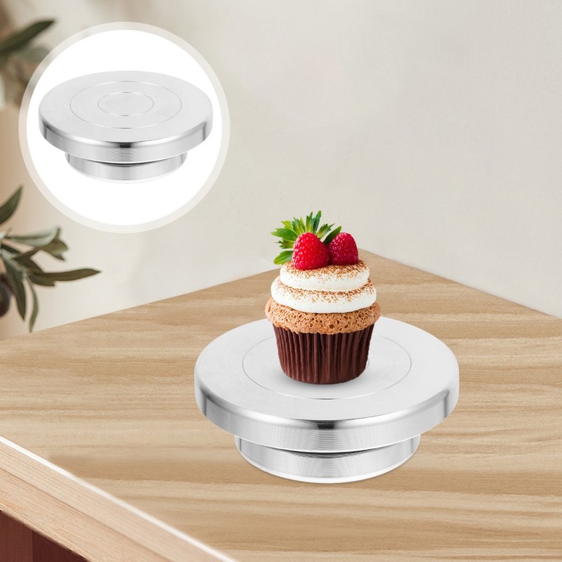Rotating Aluminum Turntable Workbench for Clay Sculpture and Cake Decorating gallery