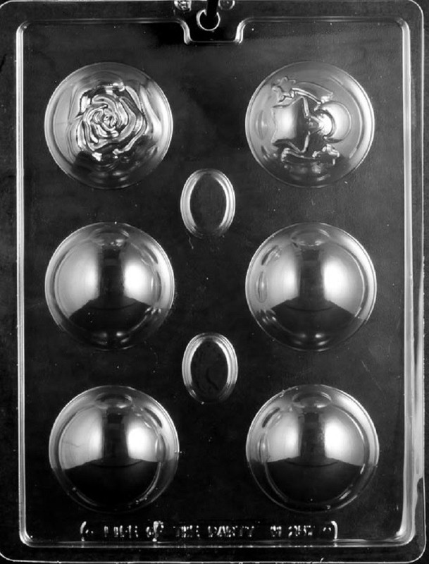 M257 Bath Bomb Assortment Chocolate Candy Soap Mold w/Instructions