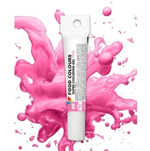 Edible gel food Colouring - 20g- super coloring Pink gallery