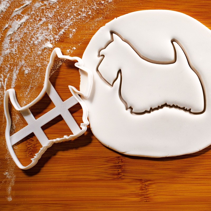 Set of 2 Scottish Terrier Cookie Cutters - Bake cute Scottie birthday dog treats gallery