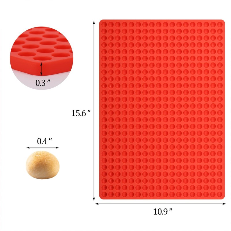 2Pack 468-Cavity Mini Round Silicone Mold Chocolate Drops Mold Semi Sphere Molds gallery