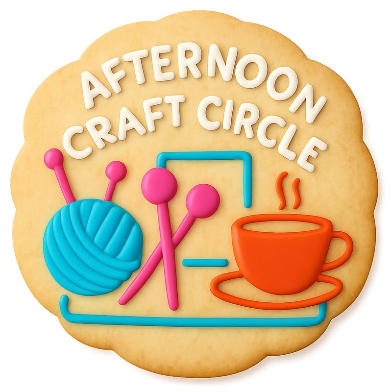 Afternoon Craft Circle Cookie Cutter & Stamp, Fondant & Clay - 4x3.6 gallery