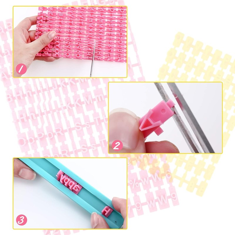 225 Pcs Cookie Letter Stamp Set Fondant Clay Decorations Alphabet Numbers gallery