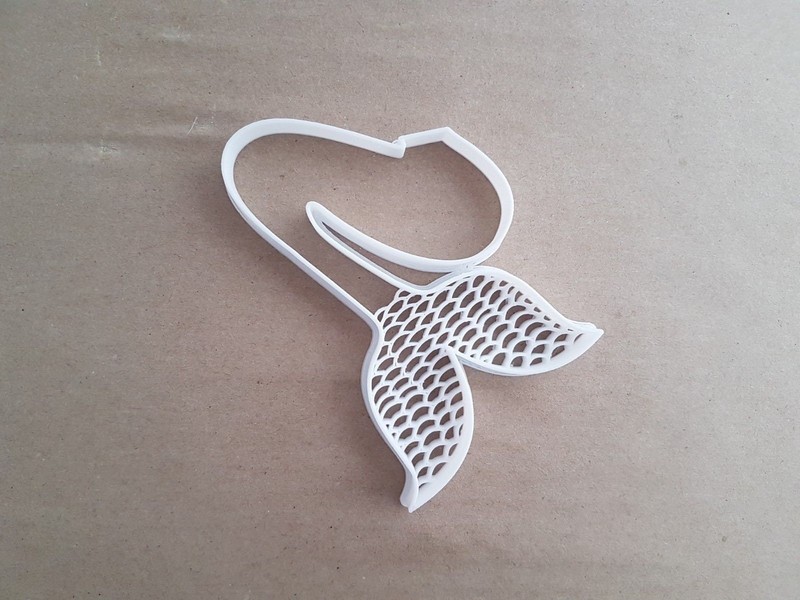 Mermaid Tail Pattern Myth Shape Cookie Cutter Dough Biscuit Pastry Fondant Stamp gallery