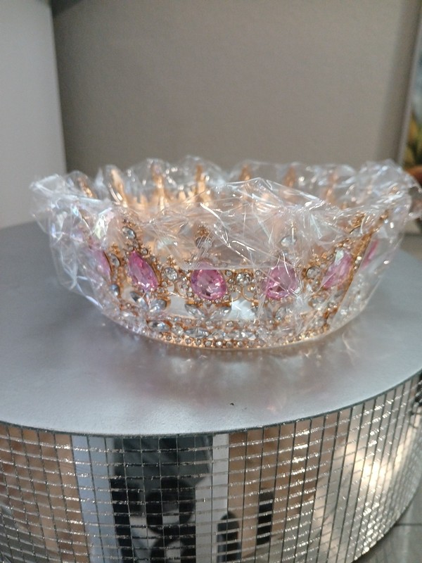 Crown Cake Topper Hairband Crown Costume Accessories Cupcake Photo Prop Princess