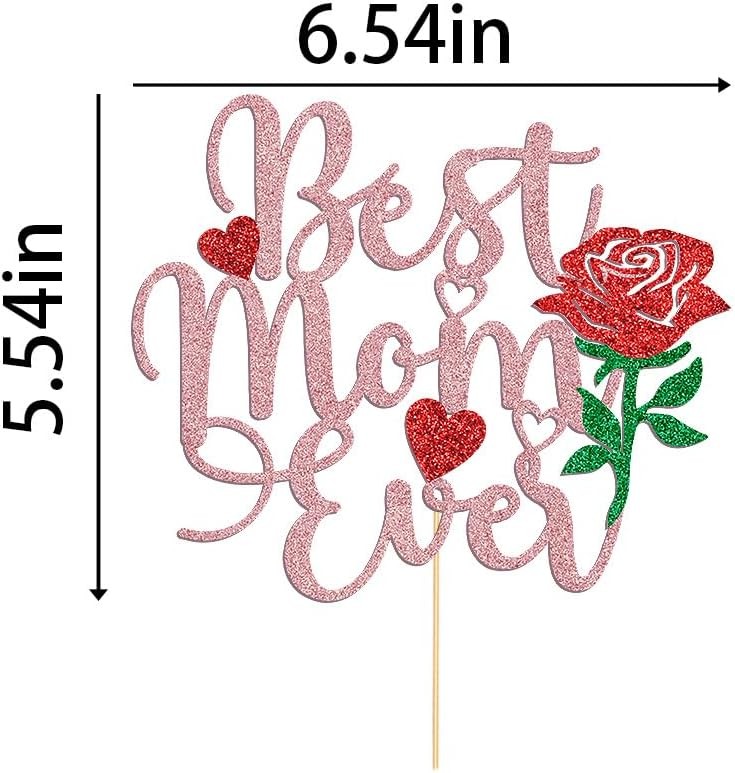 mom ever Cake Topper, Mother's Day Party Decorations,Mother's gallery