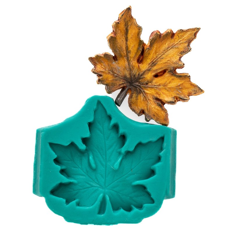 Maple Leaf Silicone Mold Food Safe Fondant Gum Paste Chocolate Mint Mould (745) gallery