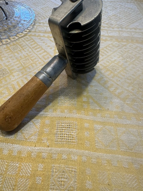 Pastry Lattice Roller Cutter Industrial Premium Stainless Steel 1.5 Lbs. Vintage gallery