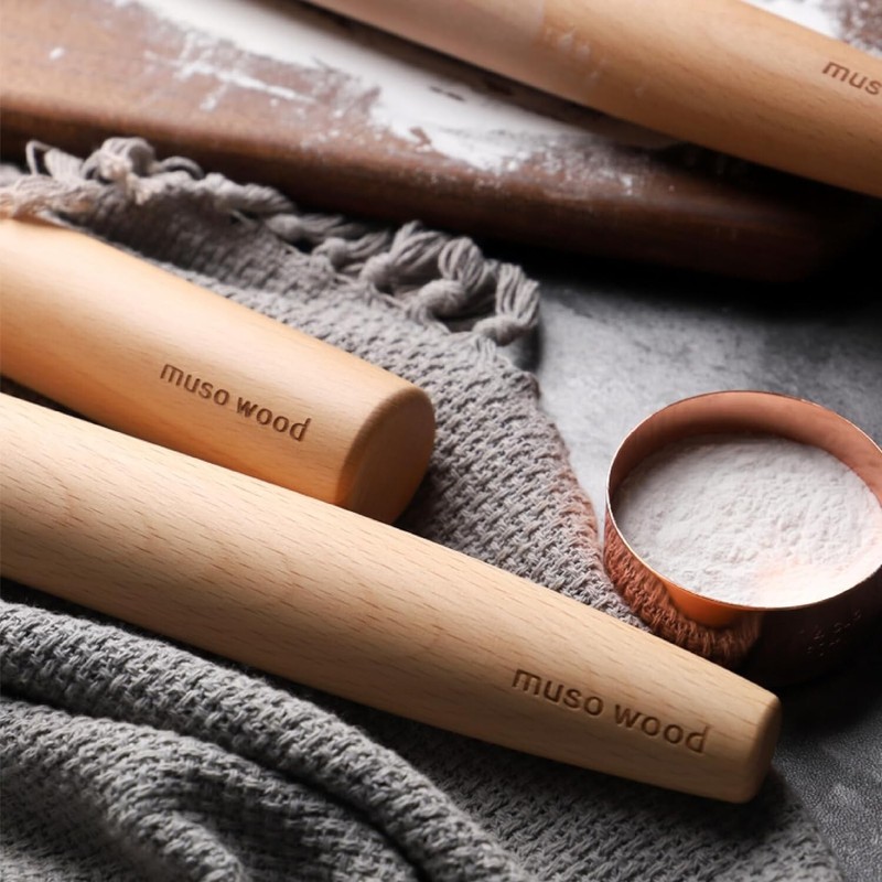 Premium Beech Wood French Rolling Pin - Versatile and Durable Baking Companion gallery