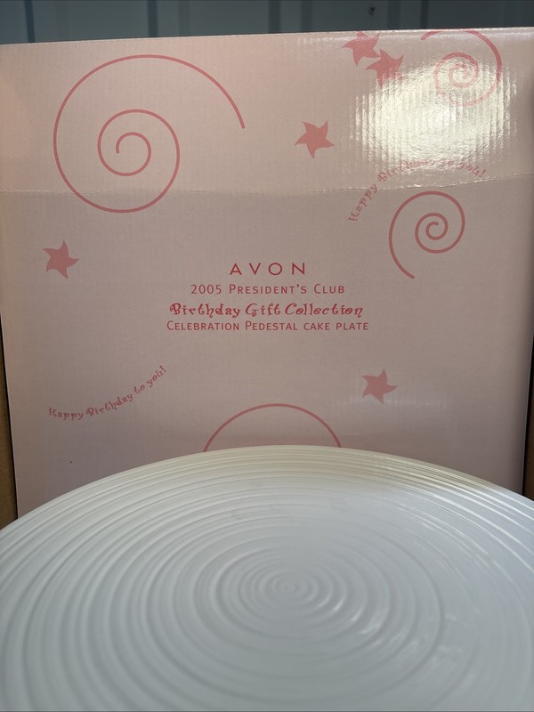 Celebration Pedestal Cake Plate 2005 Presidents Club Birthday Collection gallery