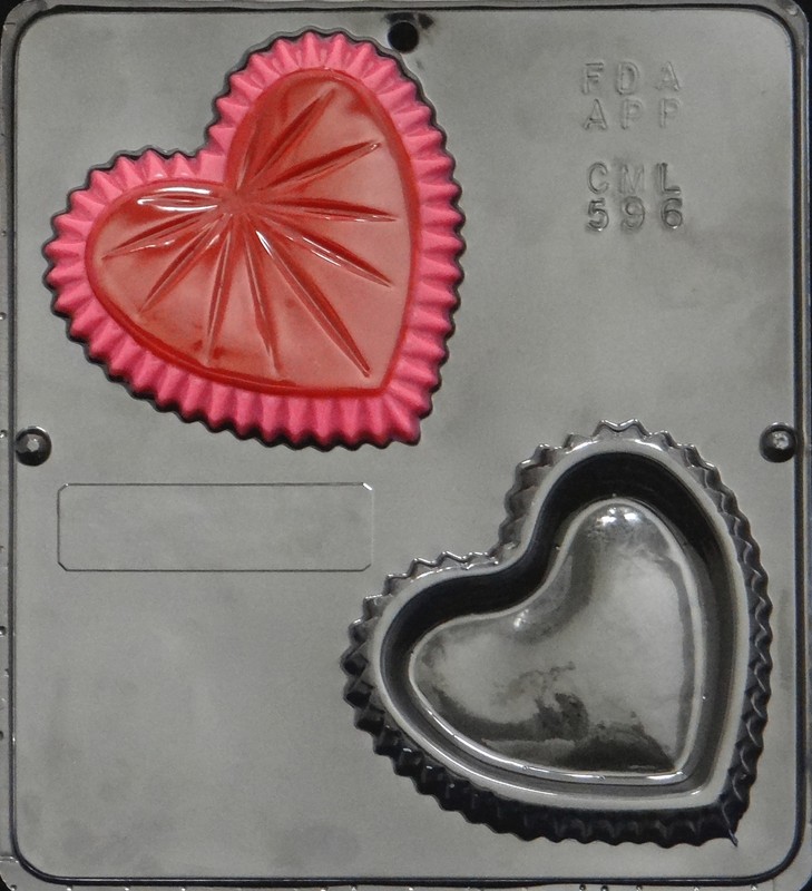 Heart Box Chocolate Candy Mold Valentine or Wedding 596 NEW