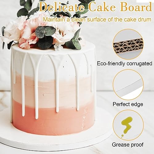 PCS Cake Drums 10inch Drum, Cake Boards Round, 1/2" Thick Cardboard, 10 Inch 12 gallery