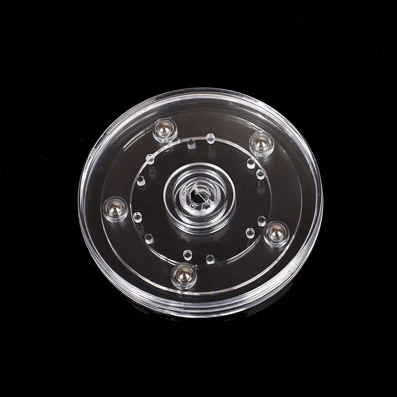 Turntable Transparent Acrylic 360 Rotating Display Stand Round Jewelry Plates
