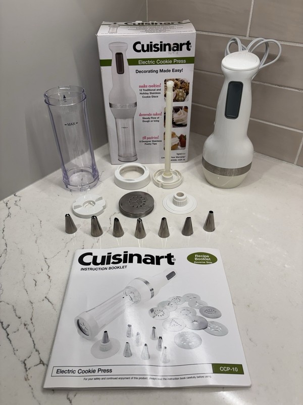 Cuisinart CCP-10 Electric Cookie Press Complete Tested! MUST SEE! gallery