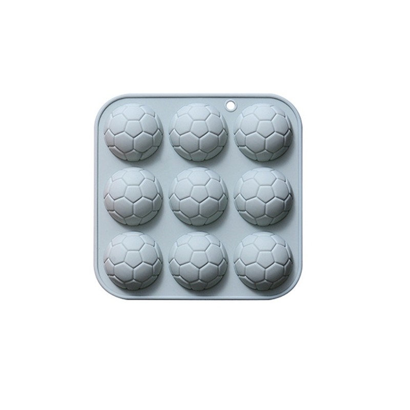 9 Cavity Football Shape Silicone Mold for DIY Chocolate Cake Toppers Decoration gallery