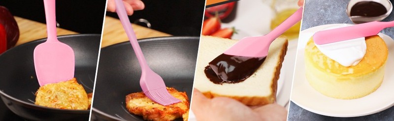 Heat Resistant Silicone Spatulas Set 6pcs, Sel Design Non-Sti gallery