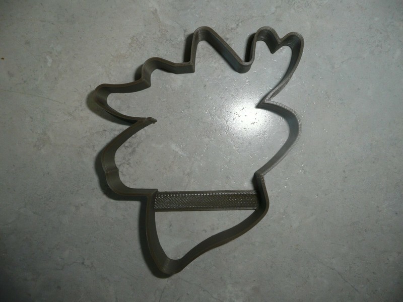 DEER HEAD WITH ANTLERS OUTLINE SIDE VIEW FACING ANIMAL COOKIE CUTTER USA PR3623 gallery