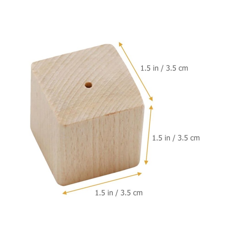 4 PCS Wood Cake Decorating Flower Nail Bases Icing Stand 1.45x1.45x1.45 Inch gallery