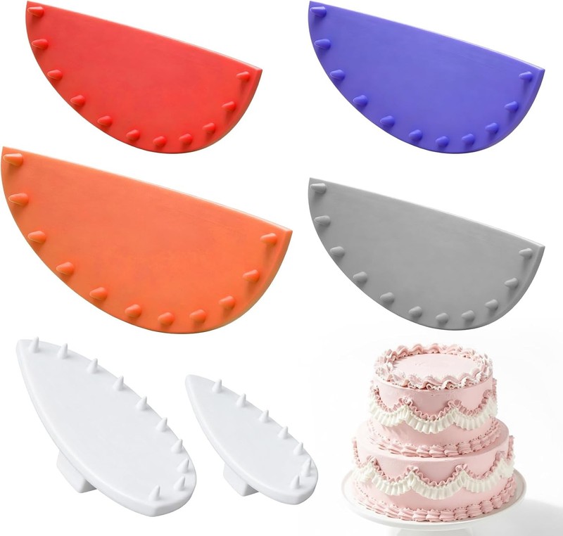 6 Pcs Cake Arch Guide Tool Cake Decoration Tools Swag Marker Tool Piping Guide