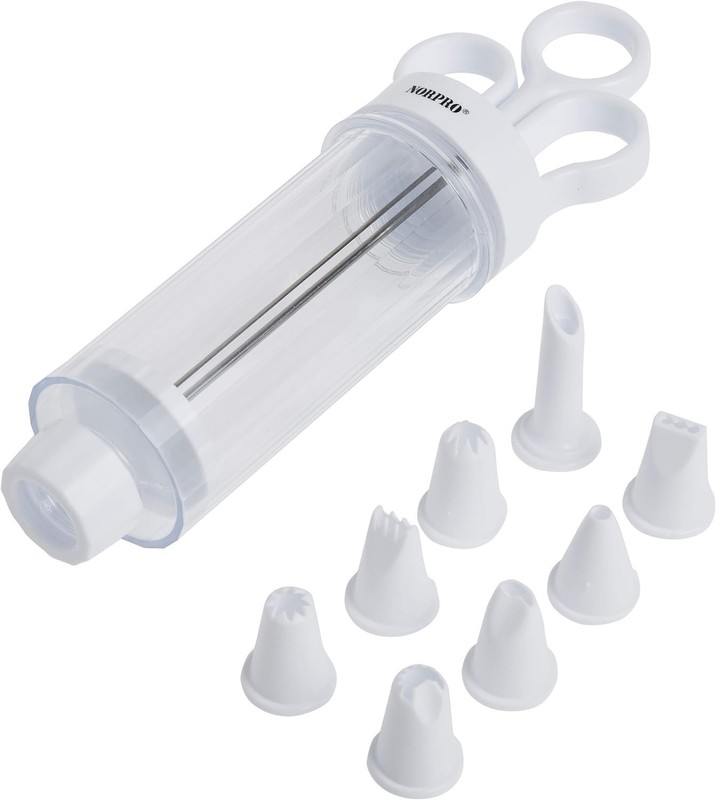 Norpro 9-Piece Cupcake Injector & Decorating Set - Stainless Steel Elegance gallery