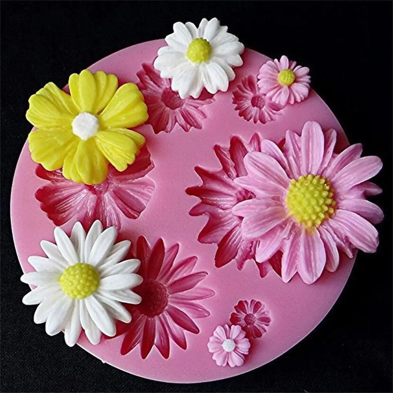 3D Flower Silicone Mold Fondant Chocolate Candy Cake Decorating Mold Tool