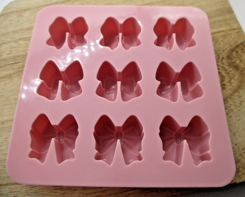 Japanese Silicone Chocolate ice cake Mold Ribbon 3pattern 10.8cm 10.8cm seria gallery